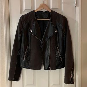 H&M faux leather biker jacket